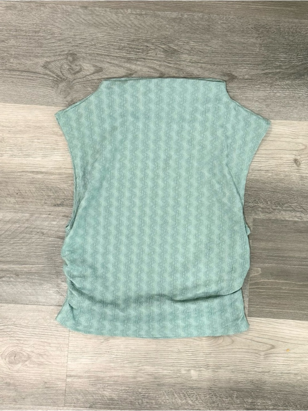 Light blue Textured Knit Women’s Top